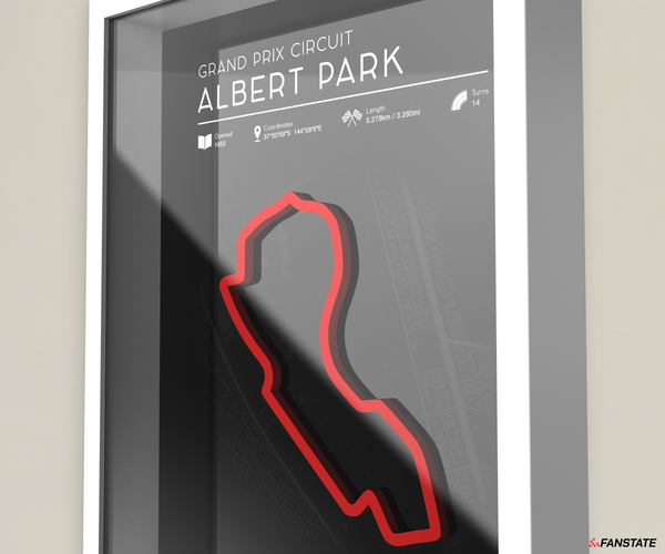 Melbourne Australia - Framed 3D Track