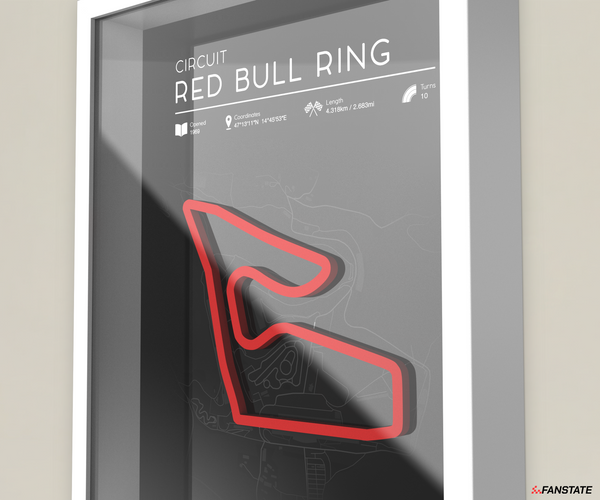 Red Bull Ring - Framed 3D Track