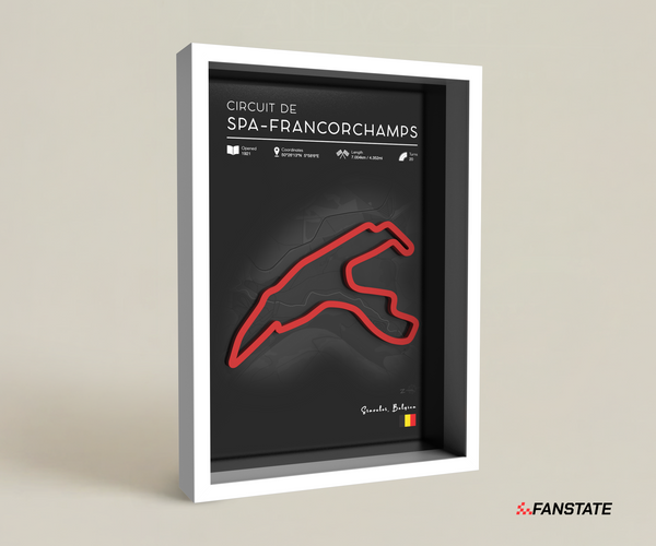 Spa-Francorchamps - Framed 3D Track
