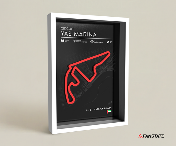 Yas Marina - Framed 3D Track