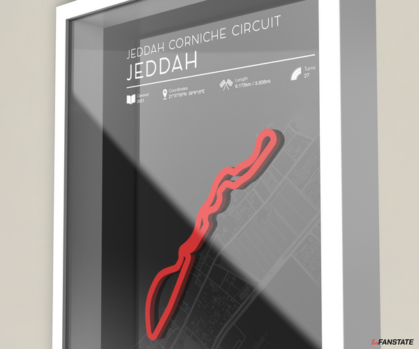 Jeddah - Framed 3D Track