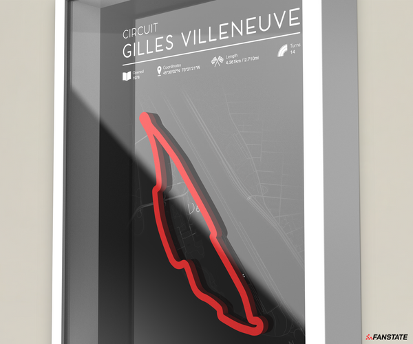 Gilles Villeneuve - Framed 3D Track