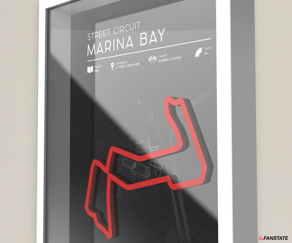 Marina Bay - Framed 3D Track