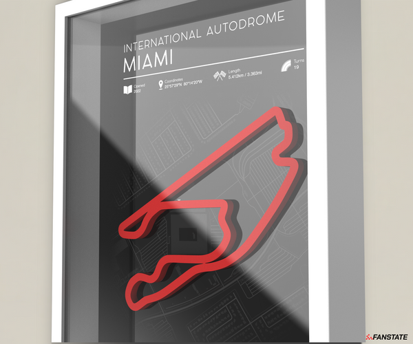 Miami - Framed 3D Track