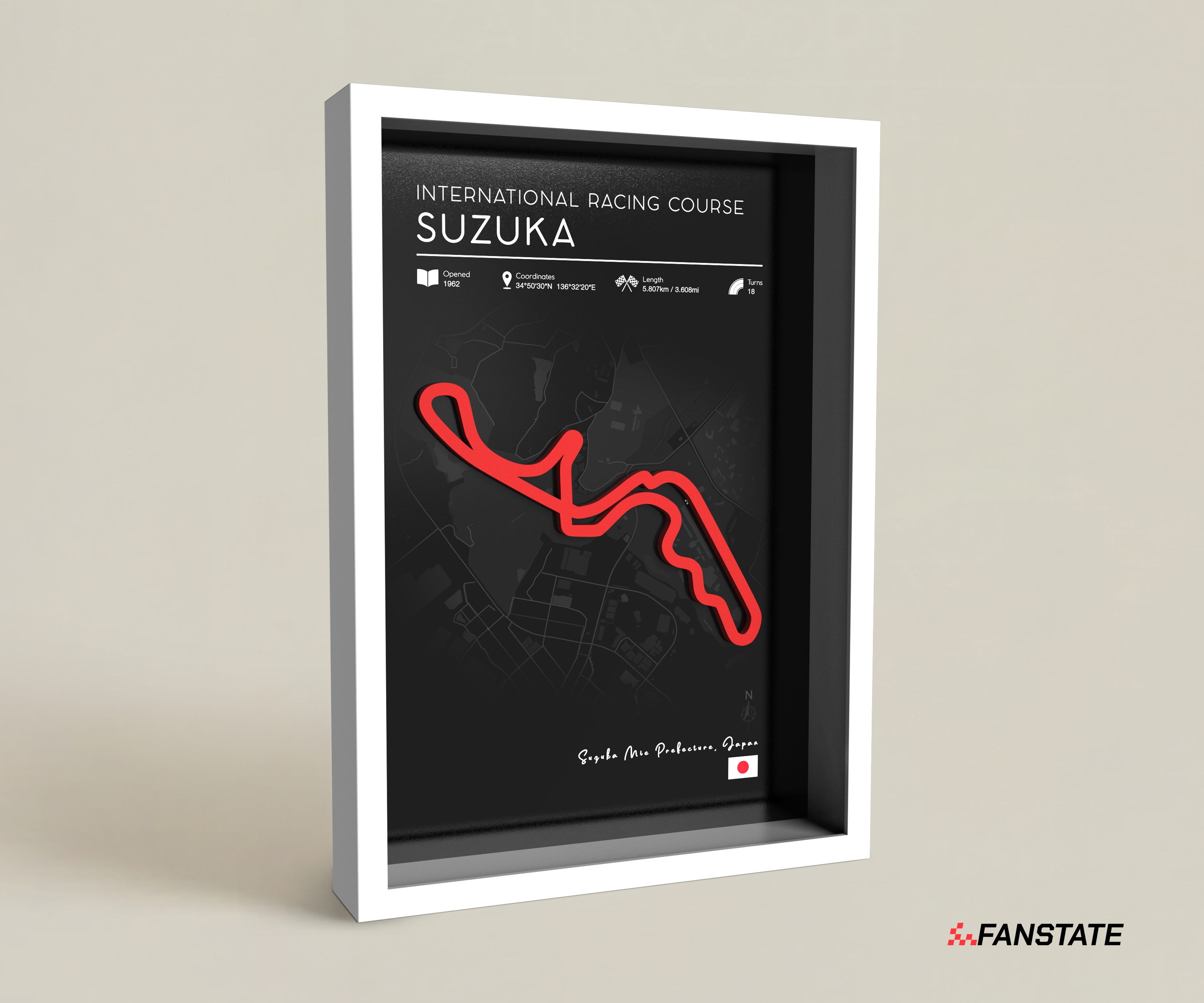 Suzuka - Framed 3D Track
