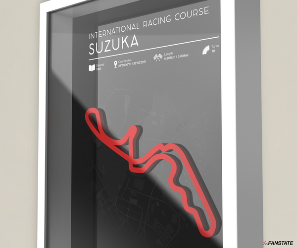 Suzuka - Framed 3D Track