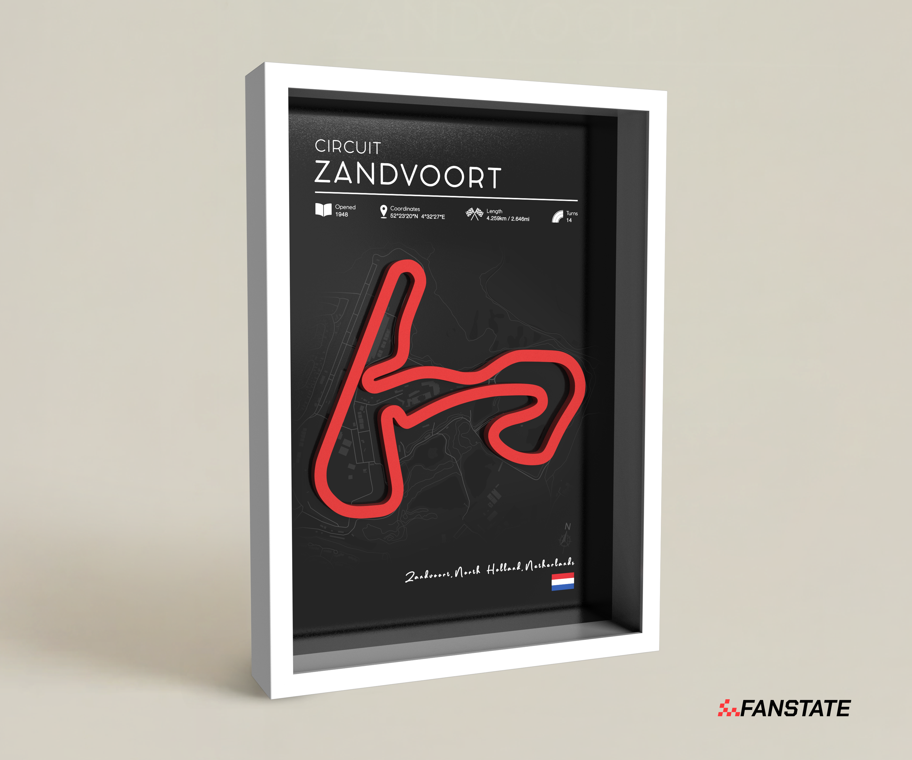 Zandvoort - Framed 3D Track